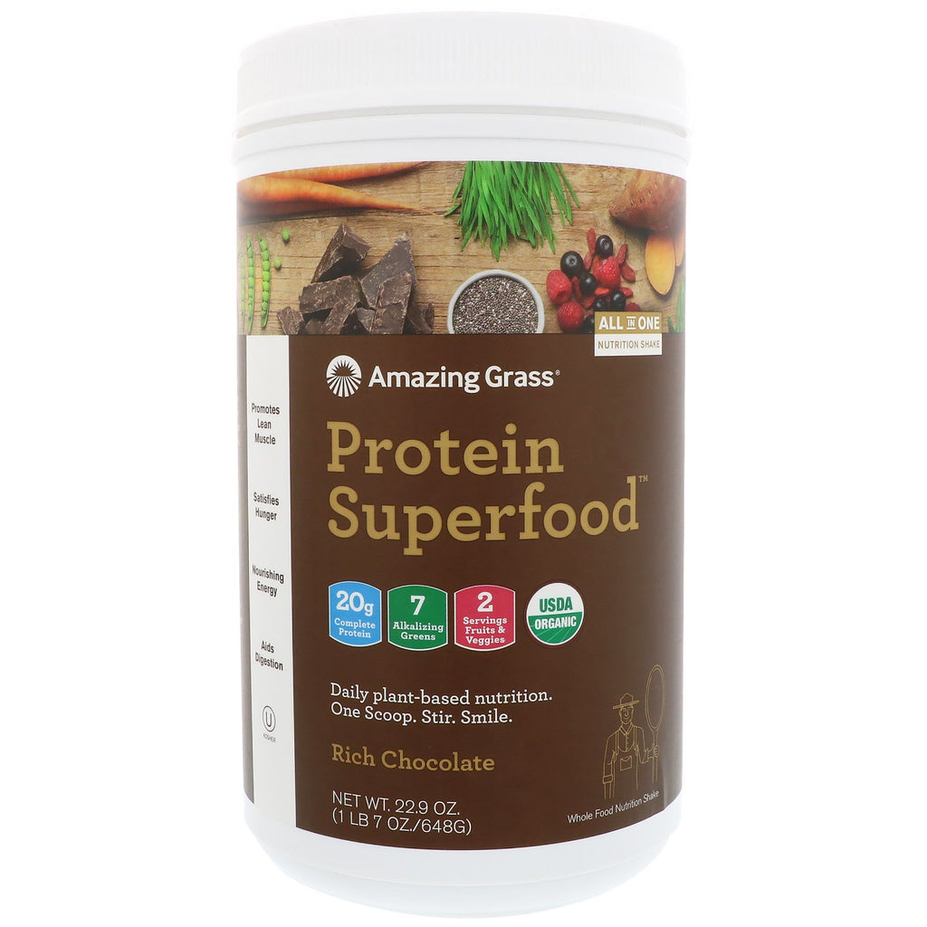Amazing Grass, Protein Superfood, Rich Chocolate, 1 lb 7 oz (648 g)
