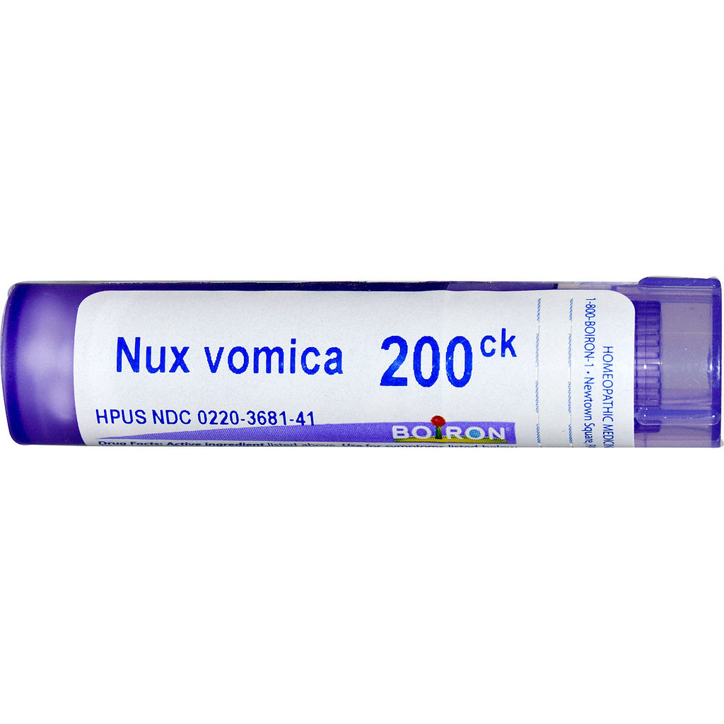 Boiron, remedios únicos, Nux Vomica, 200 CK, aproximadamente 80 gránulos