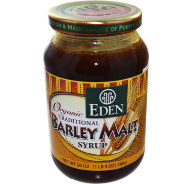 Eden Foods, Sirop de malt d'orge traditionnel, 20 oz (566 g)