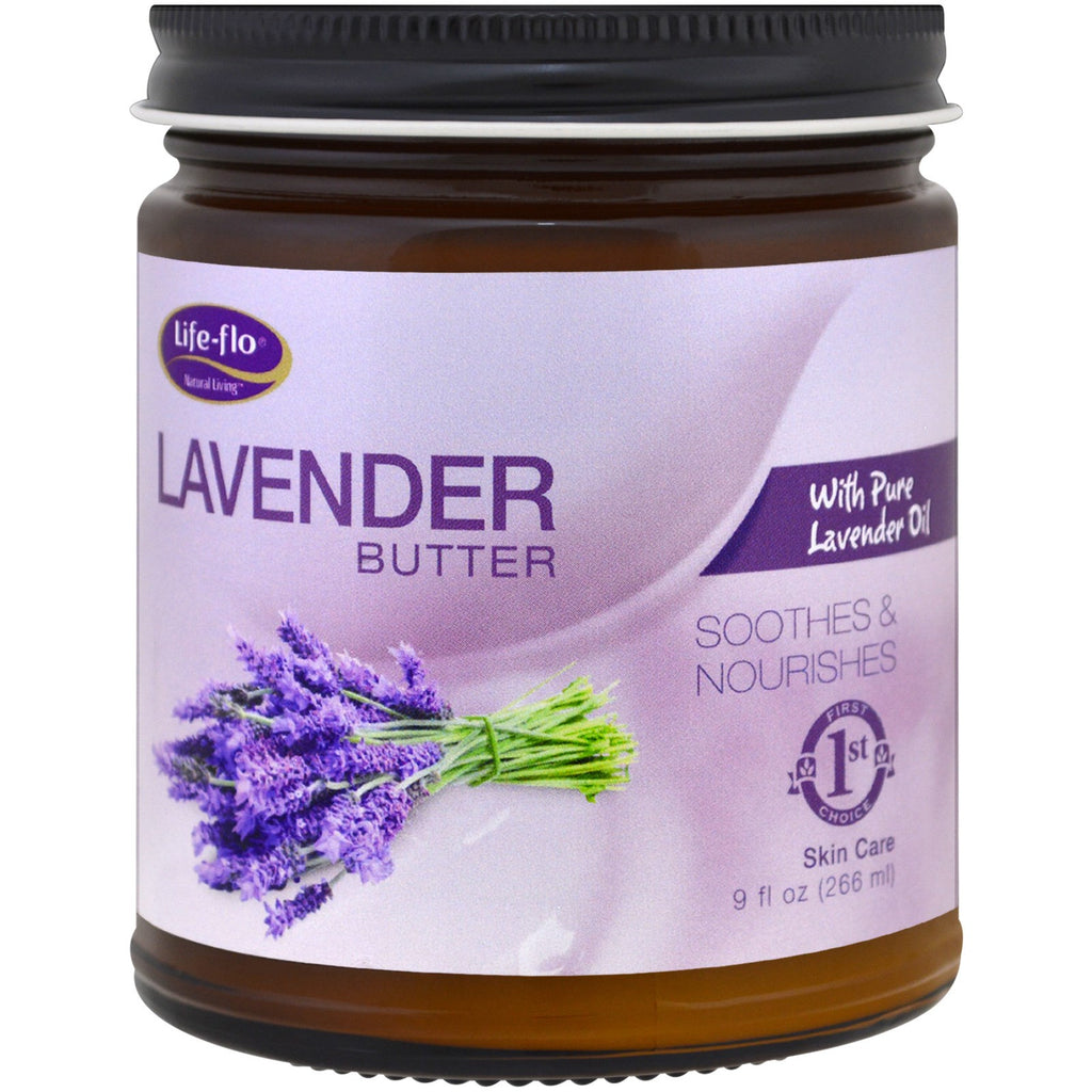 Life Flo Health, lavendelboter, met pure lavendelolie, 9 fl oz (266 ml)