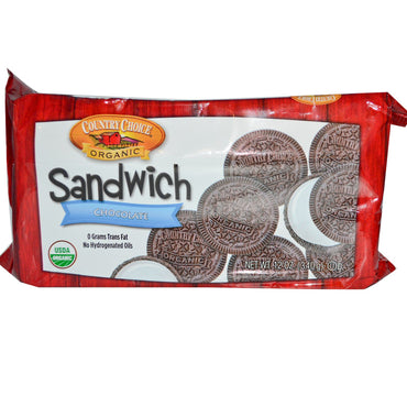 Country Choice, Biscuits sandwich, Chocolat, 12 oz (340 g)