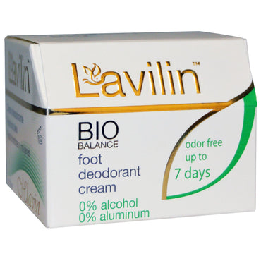 Lavilin, Bio Balance, Crema desodorante para pies para hombres y mujeres, 12,5 g