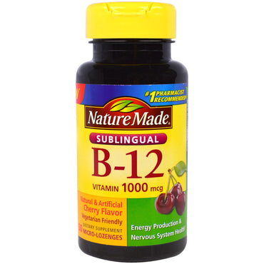 Nature Made, Sublingual B-12, 1000 µg, 50 Mikro – Lutschtabletten