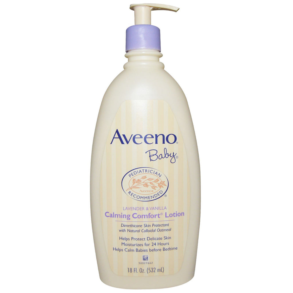 Aveeno Baby Calming Comfort Lotion lavendel og vanilje 18 fl oz (532 ml)