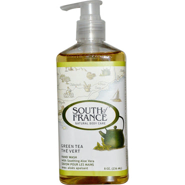 South of France, Green Tea, Hand Wash with Soothing Aloe Vera, 8 oz (236 ml)