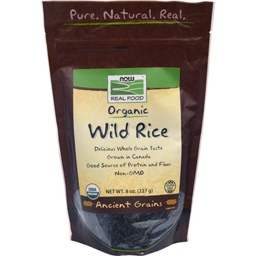 Now Foods Real Food  Wild Rice 8 oz (227 g)