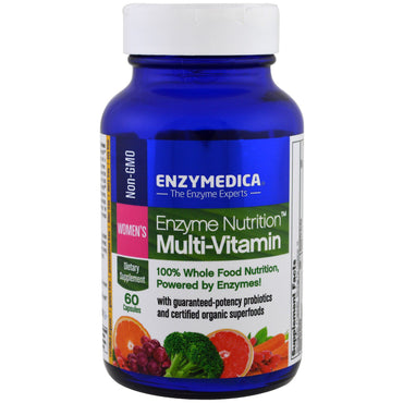 Enzymedica, Enzyme Nutrition Multivitamínico, Feminino, 60 Cápsulas