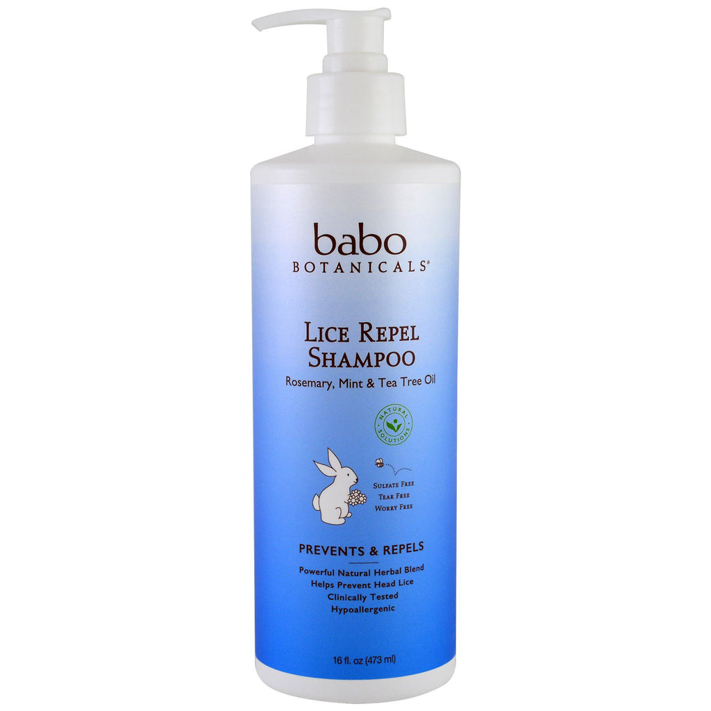 Babo Botanicals Shampooing anti-poux 16 oz (473 ml)