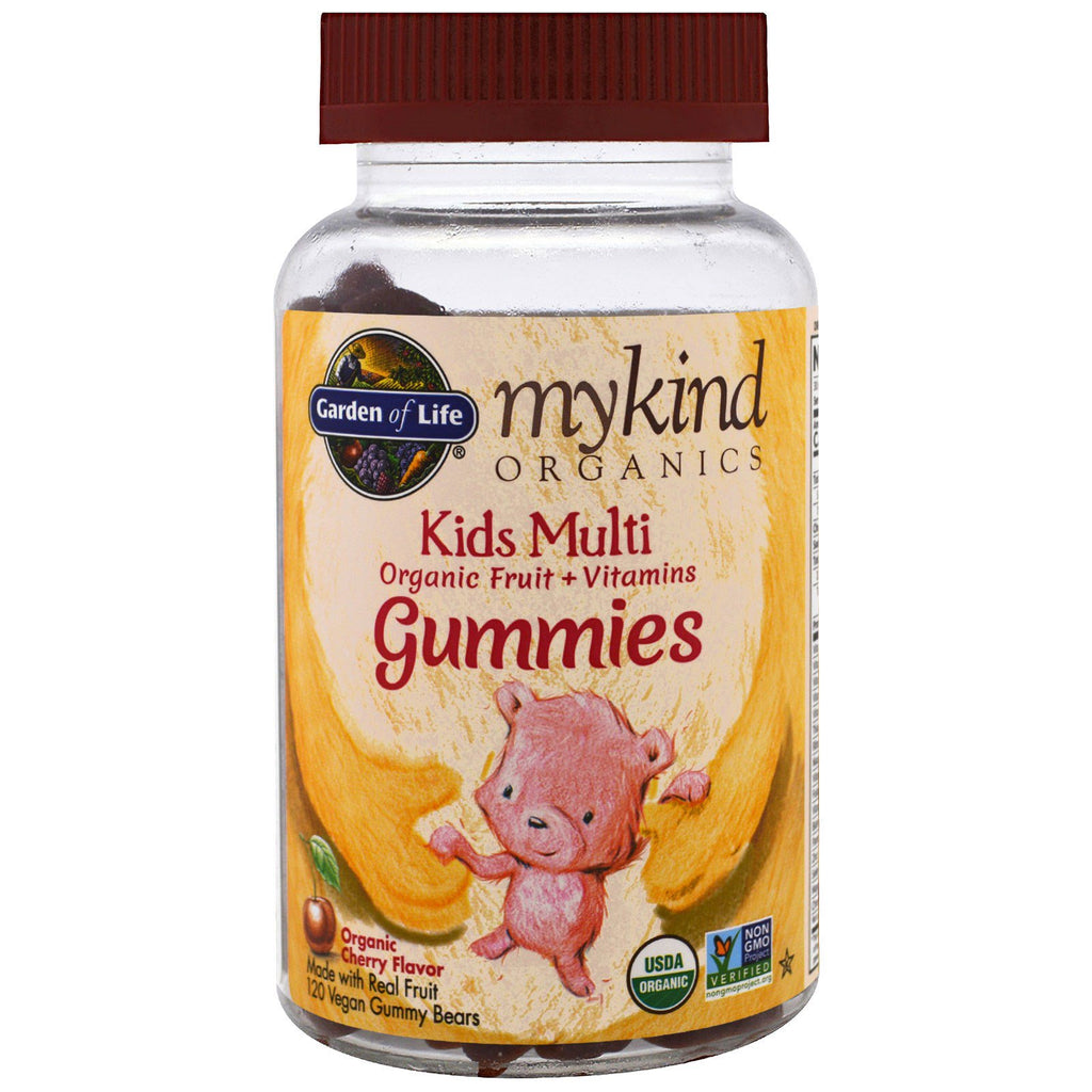 Garden of Life, Mykind s، متعدد الفيتامينات للأطفال، نكهة الكرز، 120 قطعة حلوى حلوى