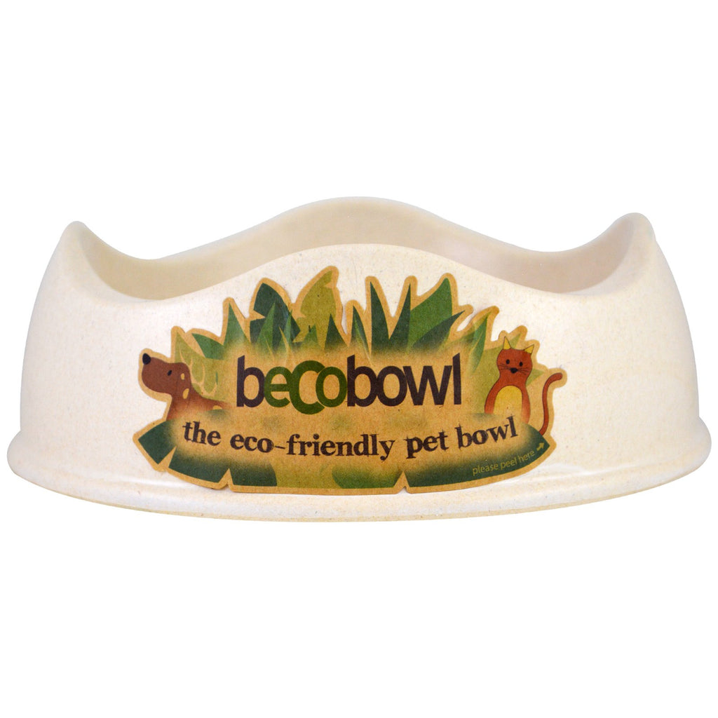 Beco Pets, milieuvriendelijke voerbak, naturel, klein, 1 bakje