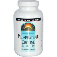 Source Naturals, Phosphatidyl Choline, in Lecithin, 420 mg, 180 Softgels