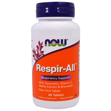 Now Foods, Respir-All, 60 Tablets
