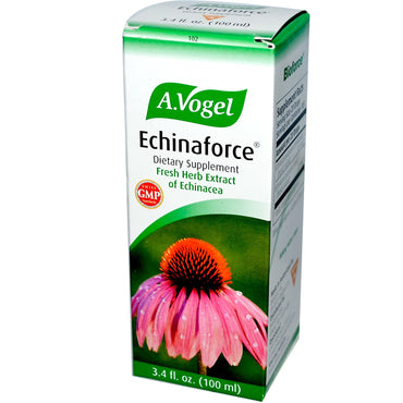 En Vogel, Echinaforce, frisk urteekstrakt af Echinacea, 3,4 fl oz (100 ml)