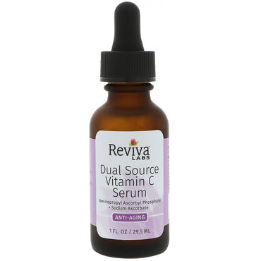 Reviva Labs, Dual Source Vitamin C Serum, Anti Aging, 1 fl oz (29.5 ml)