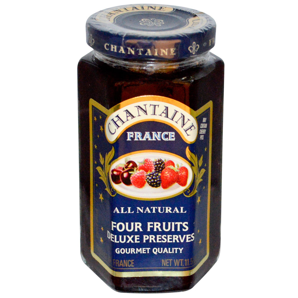 Chantaine, Conservas Deluxe, Quatro Frutas, 325 g (11,5 oz)
