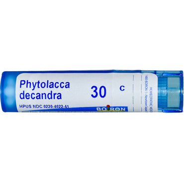 Boiron, remèdes uniques, Phytolacca Decandra, 30 °C, environ 80 granulés