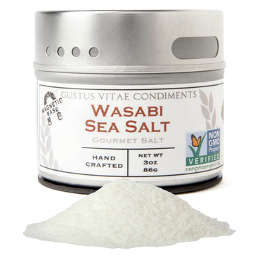 Gustus Vitae, Gourmet Salt, Wasabi Sea Salt, 3 oz (86 g)