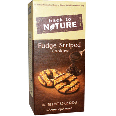Back to Nature, Cookies, Fudge Striped, 8.5 oz (240 g)