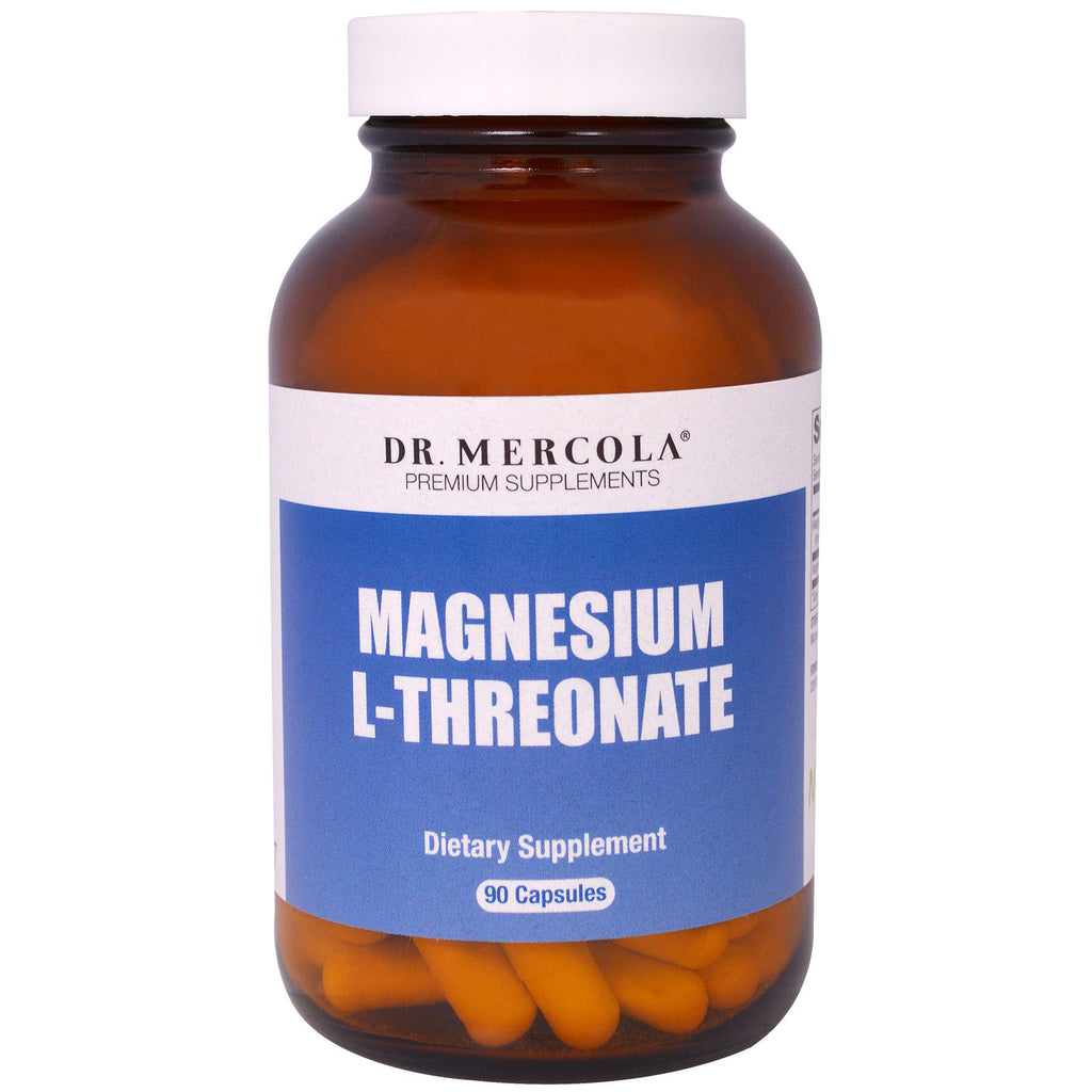 Dr. mercola, מגנזיום l-threonate, 90 כמוסות