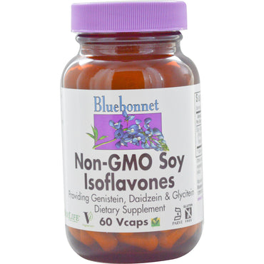 Bluebonnet Nutrition, Isoflavonas de soja sin OGM, 60 cápsulas V
