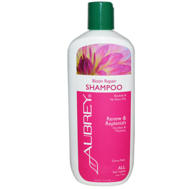 Aubrey s, Shampoo Reparador de Biotina, Chuva Cítrica, 325 ml (11 fl oz)