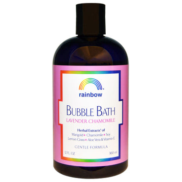 Rainbow Research, Baño de burbujas, Manzanilla y lavanda, Fórmula suave, 360 ml (12 oz. líq.)