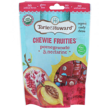 Torie &amp; Howard, Chewie Fruities, granada y nectarina, 4 oz (113,40 g)
