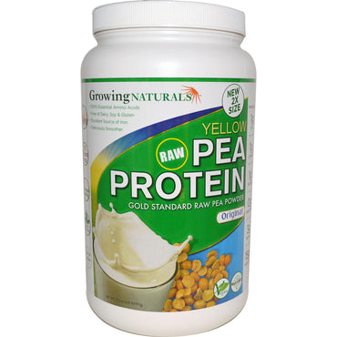Growing Naturals, Yellow Raw Pea Protein, Original, 32.2 oz (912 g)