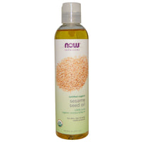 Now Foods, Solutions, Sesame Seed Oil, Certified , 8 fl oz (237 ml)