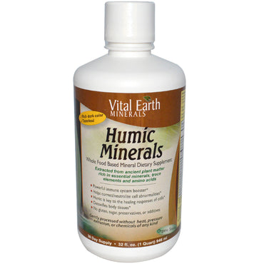 Vital Earth Minerals, Minerales húmicos, 32 fl oz (946 ml)