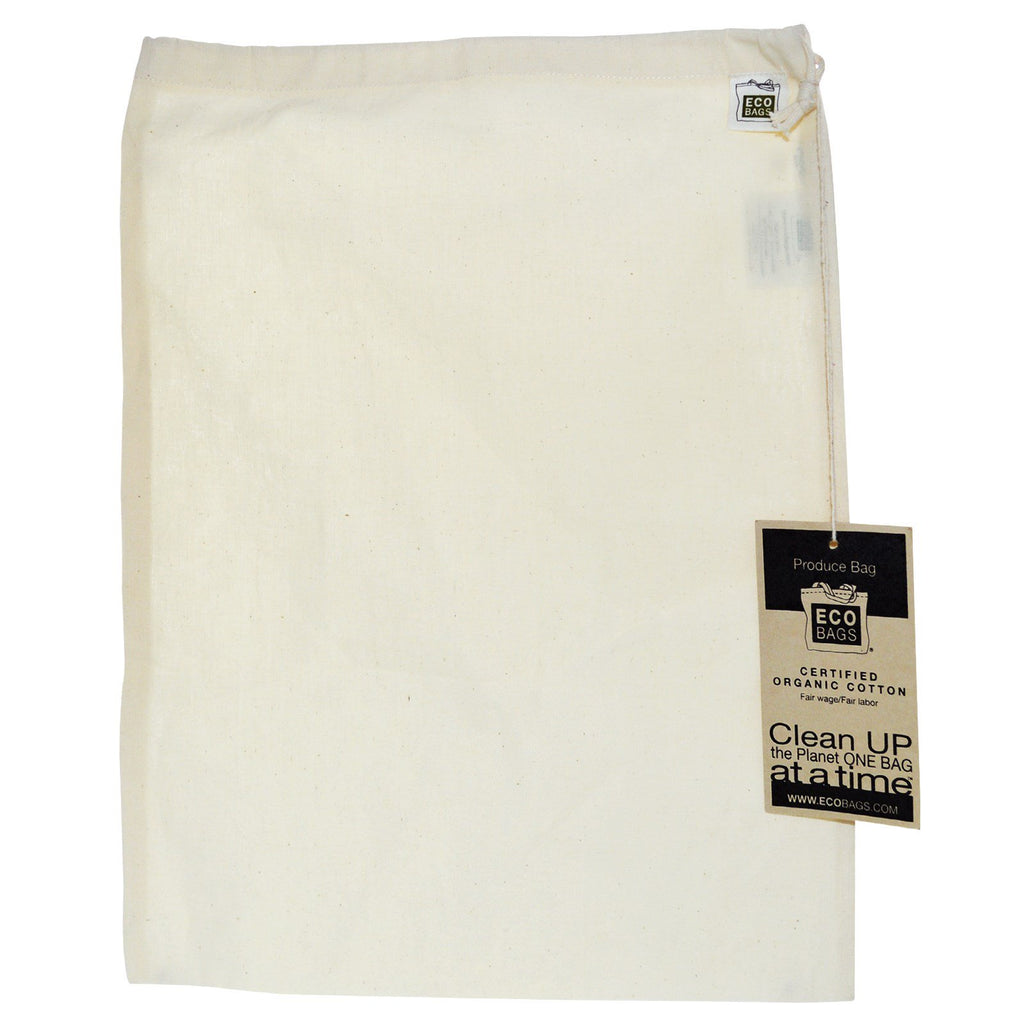 ECOBAGS,  Cotton Produce Bag, Large, 1 Bag, 12"w x 15"h