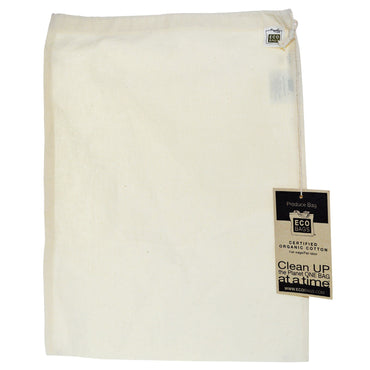 ECOBAGS,  Cotton Produce Bag, Large, 1 Bag, 12"w x 15"h