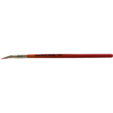 Bdellium Tools, Serie Pink Bambu, Eyes 708, 1 pincel delineador de ojos doblado