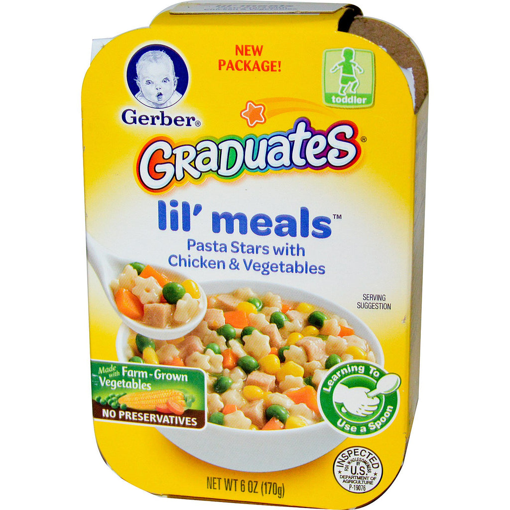 Gerber Graduates for Toddlers Lil' Meals Pasta Stars with Chicken & Vegetables 6 oz (170 g)