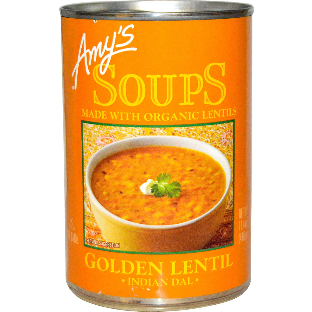 Amy's,  Soups, Golden Lentil, Indian Dal, 14.4 oz (408 g)