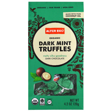 Alter Eco,  Chocolate, Dark Mint Truffles, Dark Chocolate, 4.2 oz (120 g)