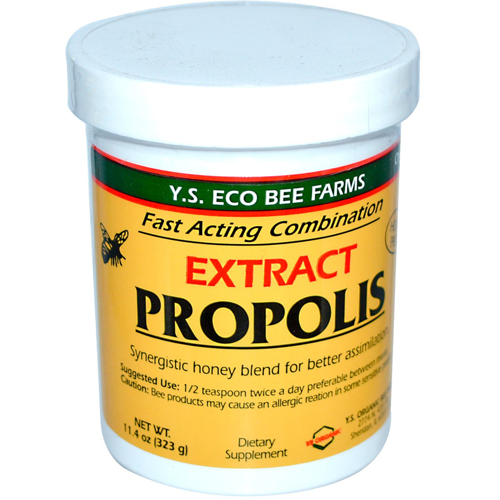 YS Eco Bee Farms, propolis, ekstrakt, 11,4 uncji (323 g)