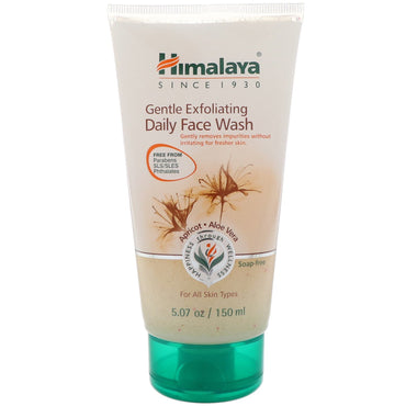 Himalaya, Jabón facial diario exfoliante suave, para todo tipo de piel, 5,07 oz (150 ml)