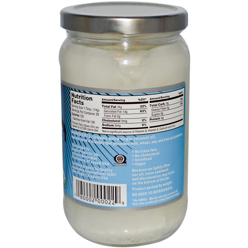 Jungle Products, Au-delà de l'huile de noix de coco, 14 oz (397 g)