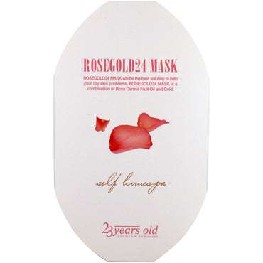 23 Jahre alt, Rosegold24-Maske, 1 Blatt