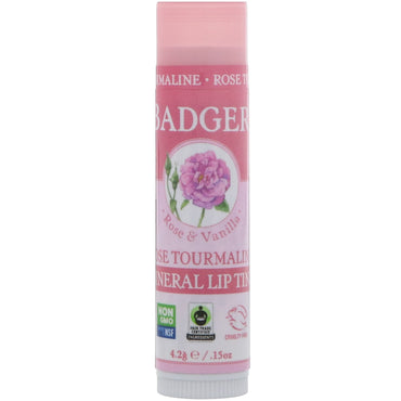 Badger Company, Teinture minérale pour les lèvres, Tourmaline rose, 0,15 oz (4,2 g)