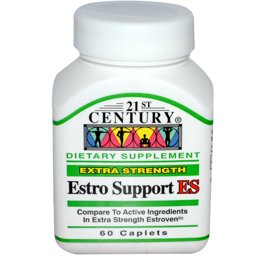 21st Century, Estro Support ES, extra fuerte, 60 cápsulas