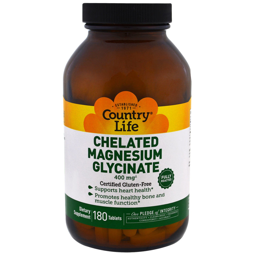 Landleben, chelatisiertes Magnesiumglycinat, 180 Tabletten