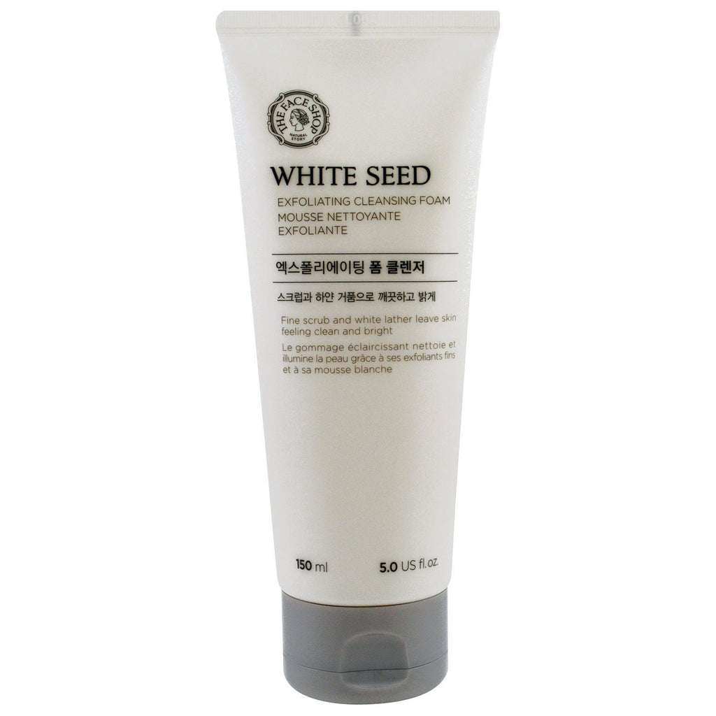 The Face Shop White Seed Exfoliating Cleansing Foam 5.0 fl oz (150 ml)