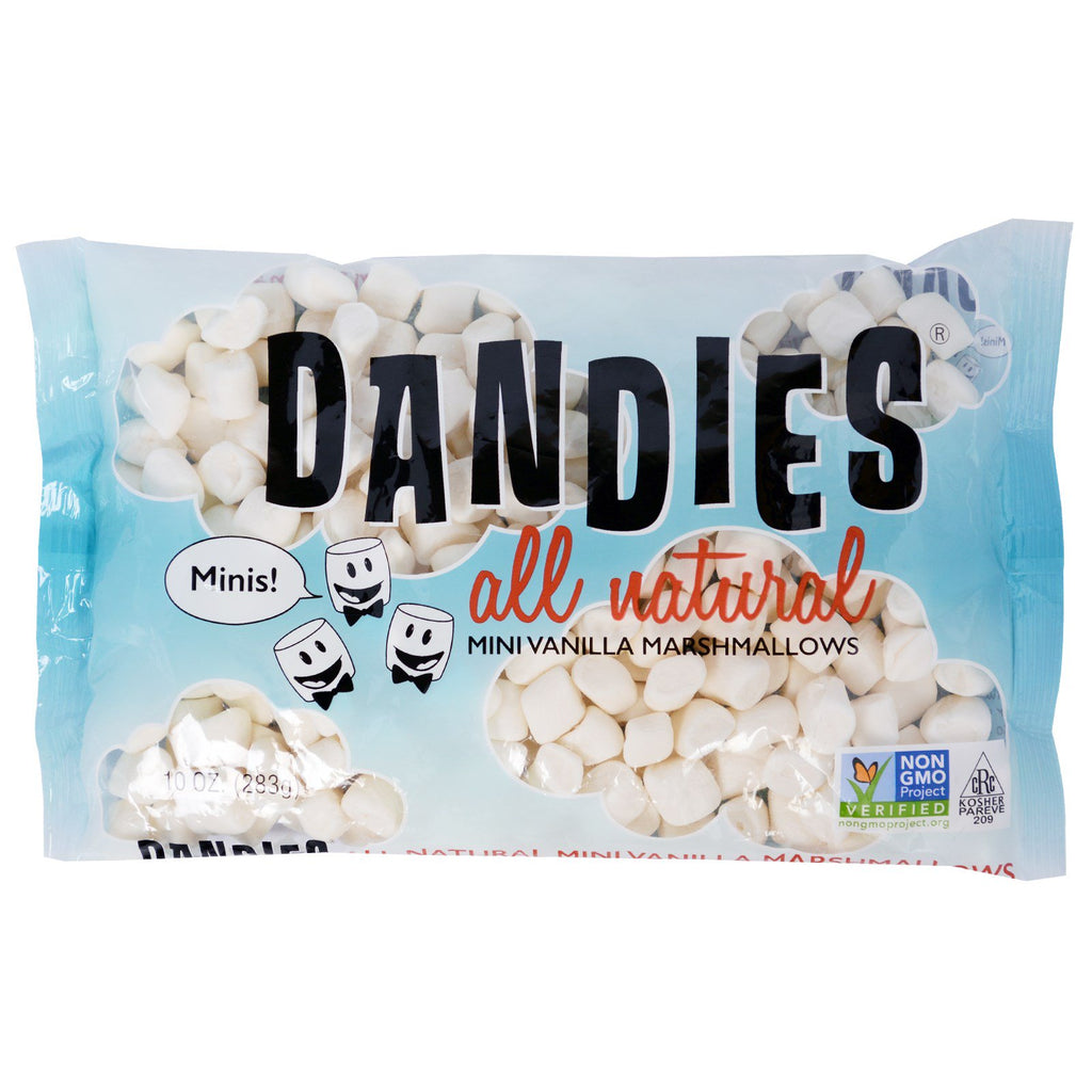 Dandies, mini marshmallows naturale cu vanilie, 10 oz (283 g)