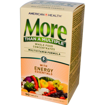 American Health, plus qu'un multiple avec Energy Essentials, 90 comprimés