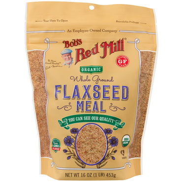 Bob's Red Mill,  Whole Ground Flaxseed Meal, 16 oz (453 g)
