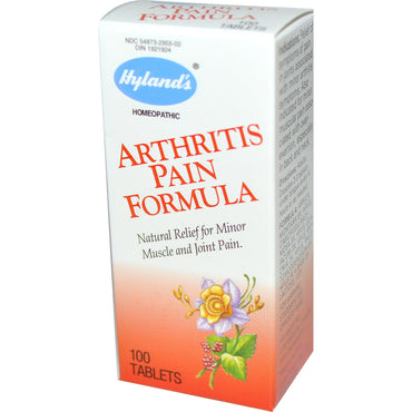 Hyland's, Fórmula para el dolor de la artritis, 100 tabletas