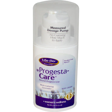 Life Flo Health, Progesta-Care Body Cream, med beroligende lavendel, 4 oz (113,4 g)