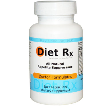 Advance doctor formulas, inc., diet rx, 60 cápsulas